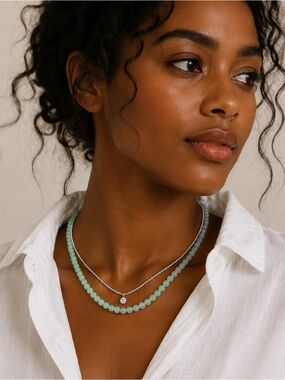 New! Preppy Beaded Necklace Stack Set NWOT 1074